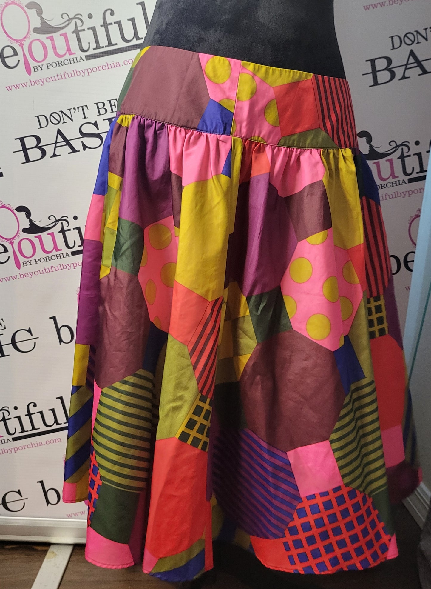 Isaac Mizrahi color time skirt
